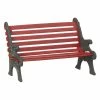 Budget โค๏ธ Department 56 Red Wrought Iron Park Bench From Dept 56 ๐ 2 Department 56 Red Wrought Iron Park Bench From Dept 56