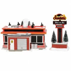 Department 56 *RETIRED* Scooter's Diner From Dept 56 Snow Village