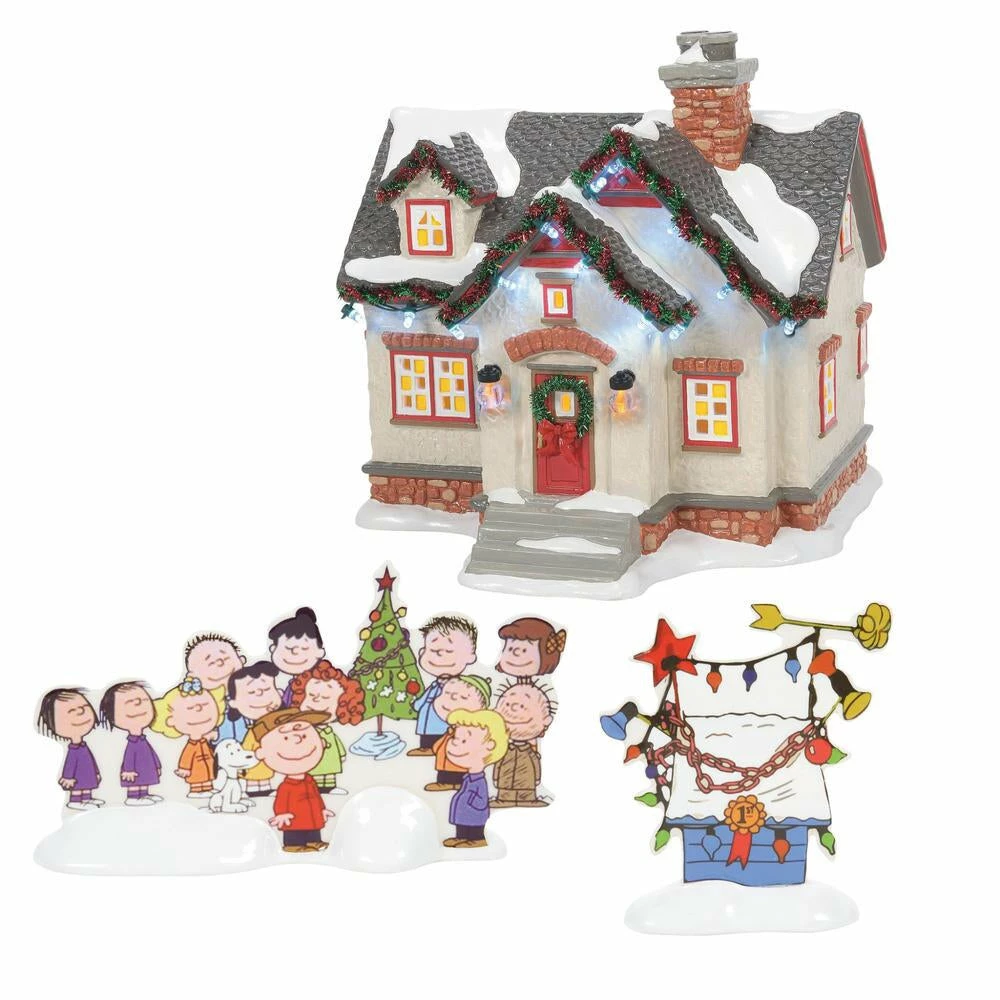 Discount 🌟 Department 56 The Peanuts House By Dept 56 Snow Village ⌛ 3 Department 56 The Peanuts House By Dept 56 Snow Village