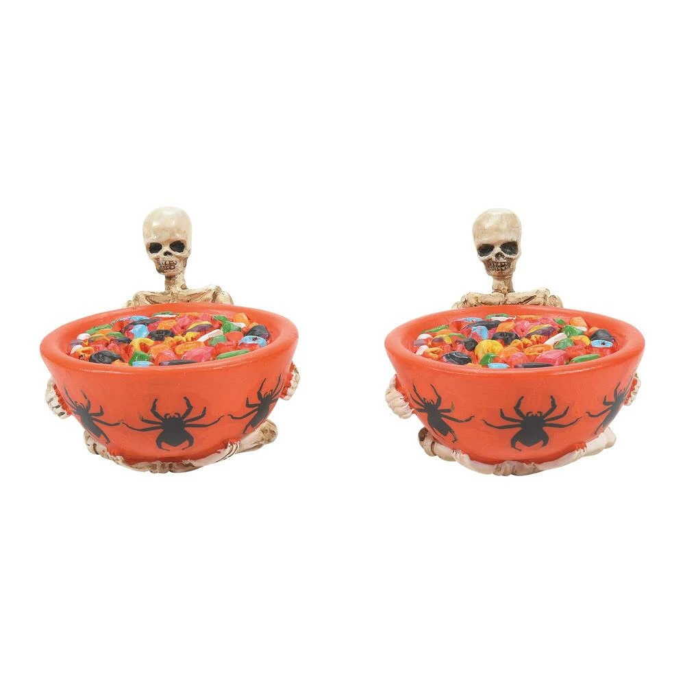 Coupon 🤩 Department 56 Trick Or Dare Treat Bowls From Dept 56 🎃 Halloween Snow Village ✨ 3 Department 56 Trick Or Dare Treat Bowls From Dept 56 Halloween Snow Village