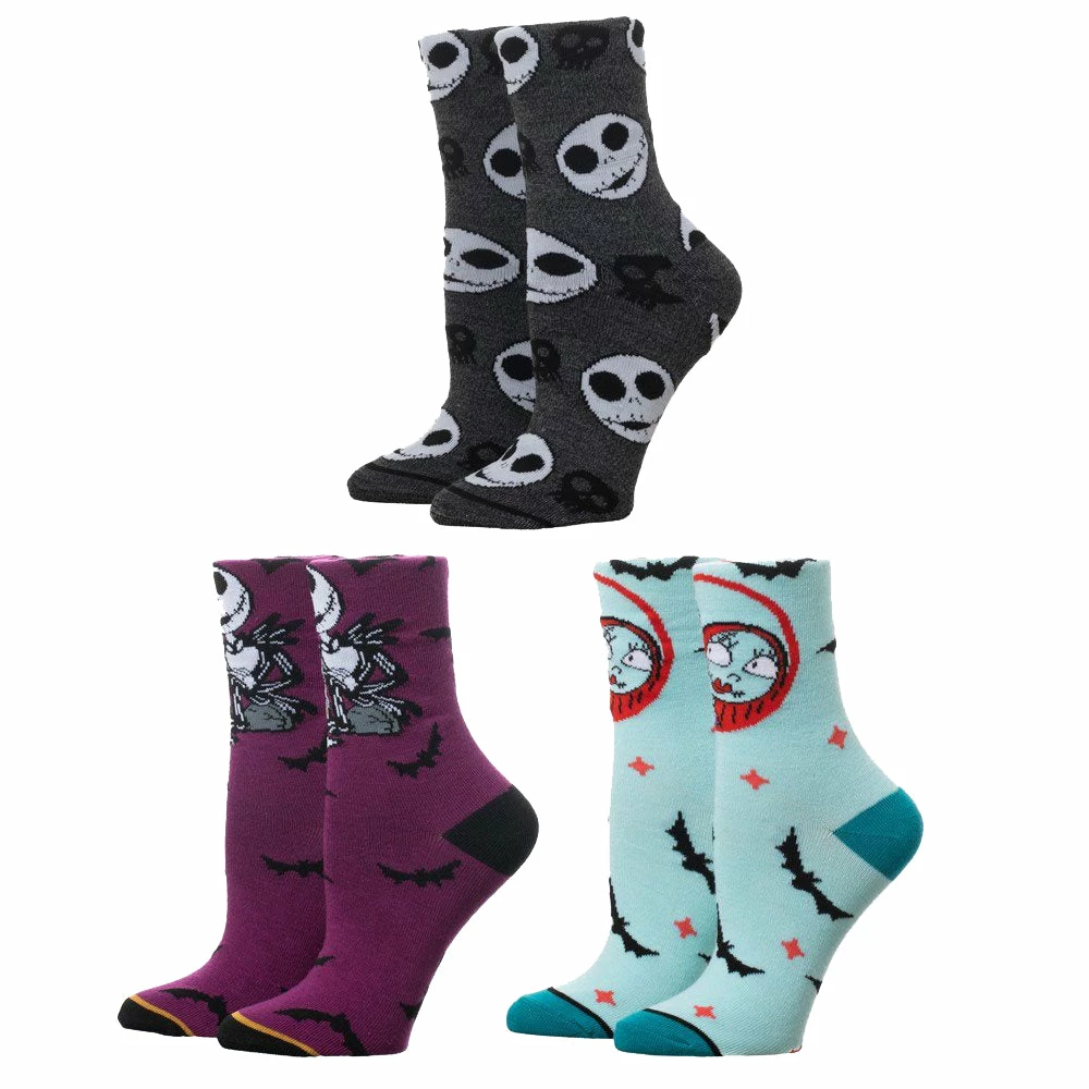 Brand new ๐ BioWorld Apparel Nightmare Before ๐ Christmas Coffin 3-Pair Crew ๐งฆ Socks Box Set โ๏ธ 4 BioWorld Apparel Nightmare Before Christmas Coffin 3-Pair Crew Socks Box Set