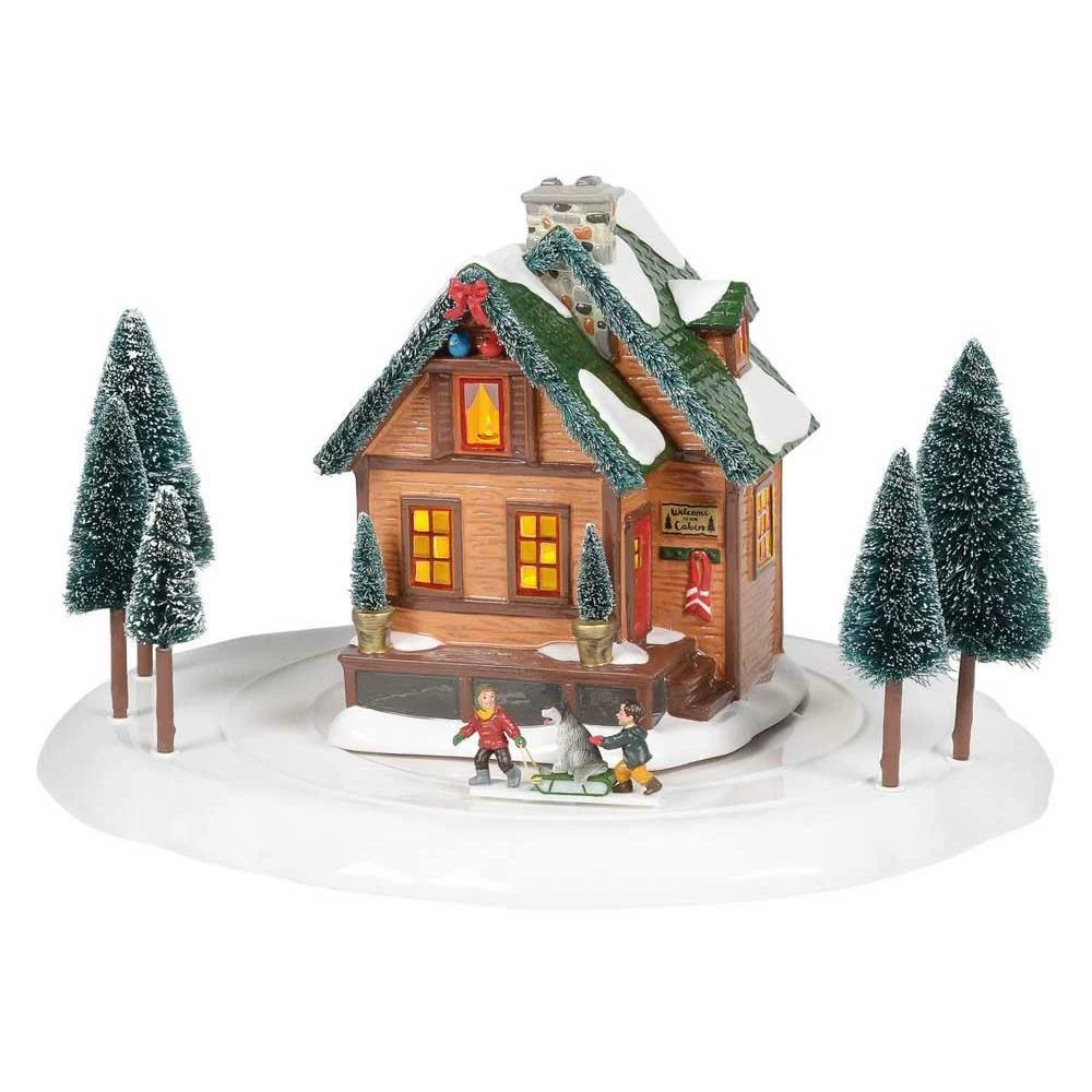 Top 10 ๐ Department 56 *RETIRED* Winter Wonderland Cabin From Dept 56 Snow Village ๐ 4 Department 56 *RETIRED* Winter Wonderland Cabin From Dept 56 Snow Village