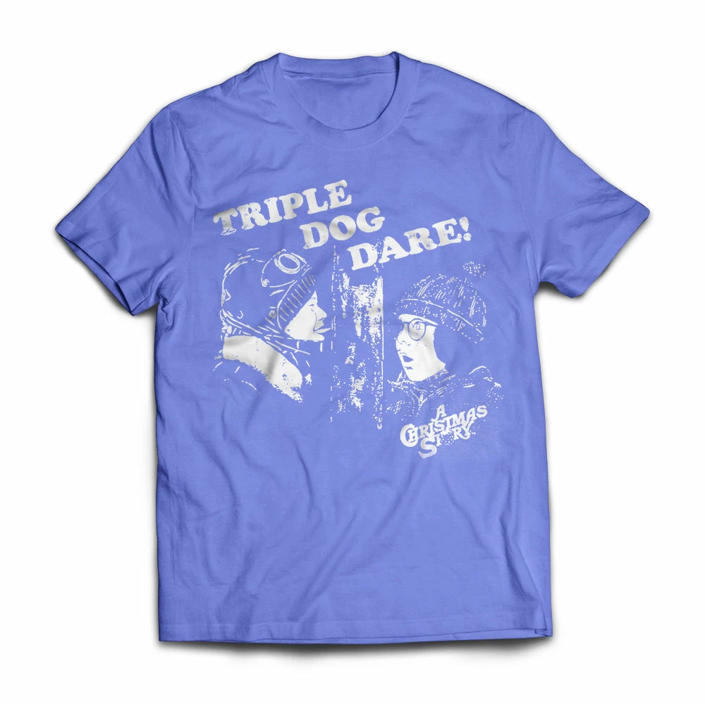 Budget โ๏ธ A ๐ Christmas Story House Apparel Triple ๐ฆฎ Dog Dare Distressed T-shirt From A ๐ Christmas Story ๐ 3 A Christmas Story House Apparel Triple Dog Dare Distressed T-shirt From A Christmas Story