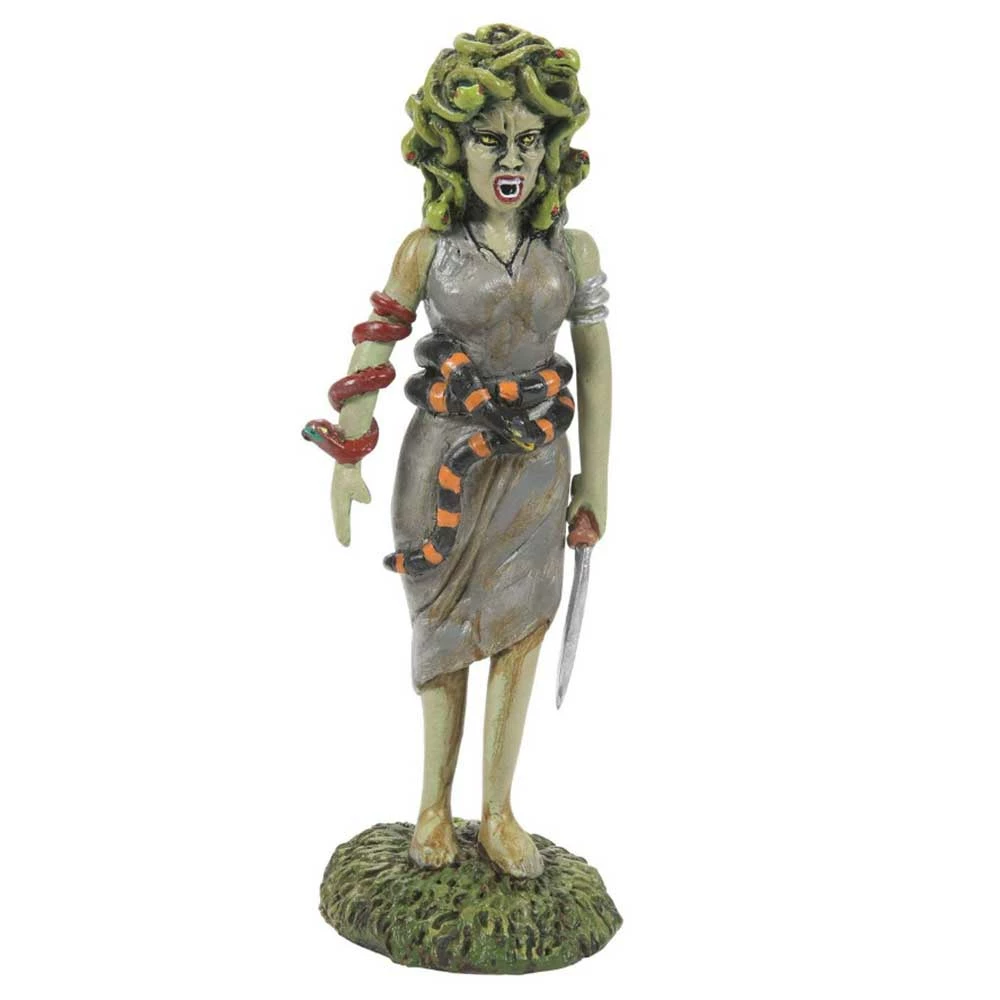Cheapest ⭐ Department 56 Medussa, The Gorgon From Dept 56 🦇 Halloween Snow Village 💯 3 Department 56 Medussa, The Gorgon From Dept 56 Halloween Snow Village